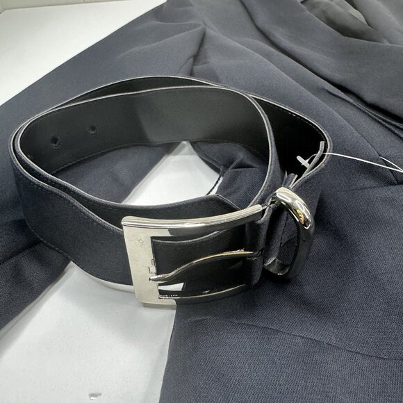 Tahari Women's NWT Admiral Navy Jocelyn Tencel Wool Belted Jacket 4/C35.25‎ - Picture 8 of 15